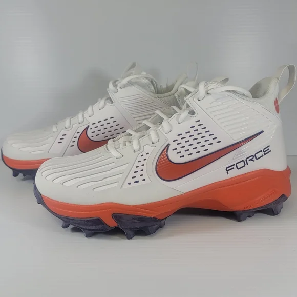 Mens Sz 11 Nike Force Savage Pro Shark Clemson Tigers Football Cleats FJ5749-104